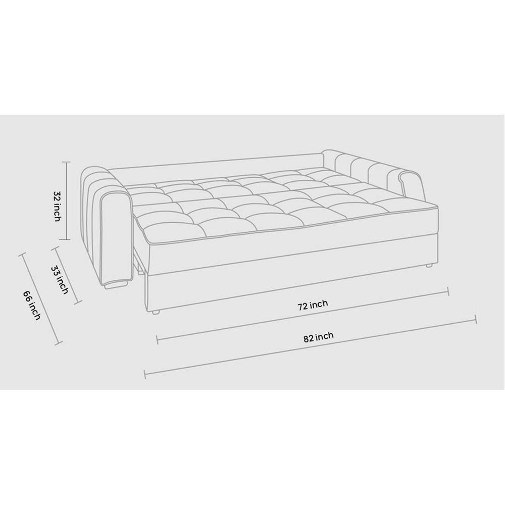 Calliro 3 Pull Out Sofa Cum Bedwith storage In Pink Colour