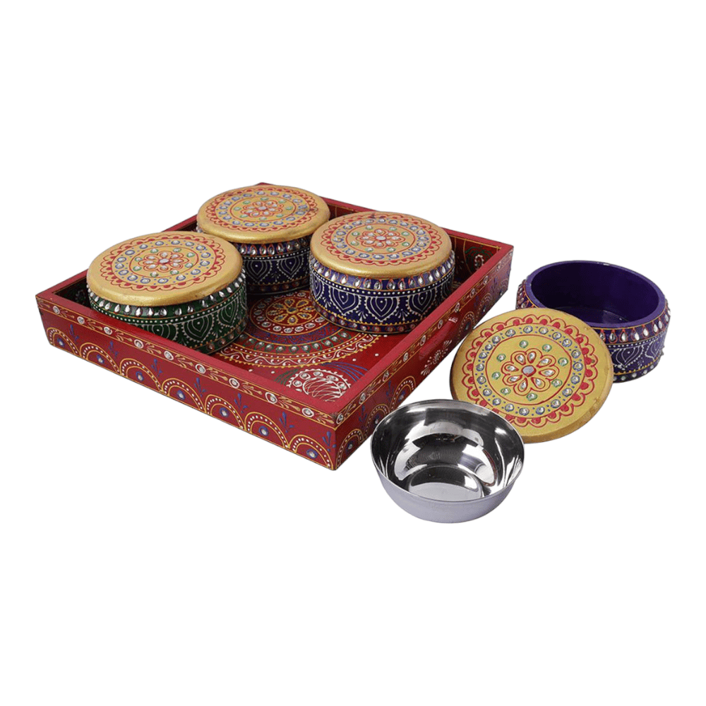 Liberty Tray with 4 Jars