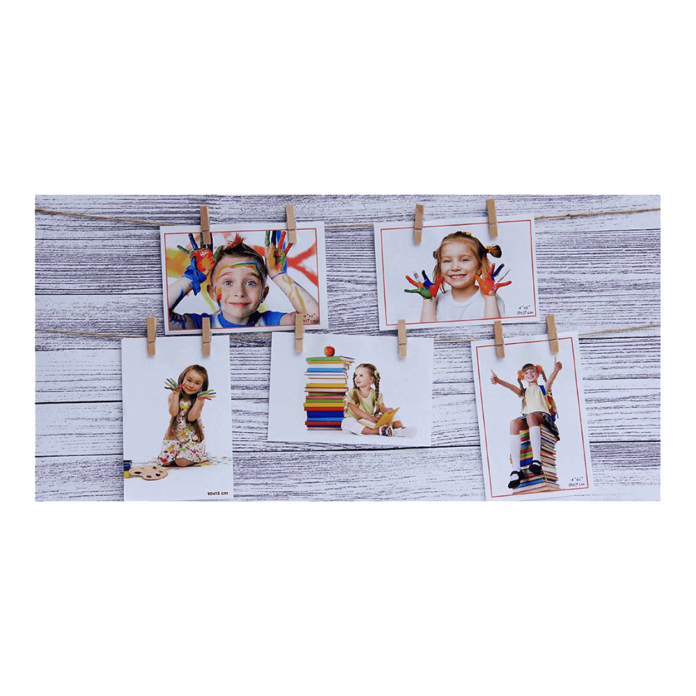 Tayhaa White Wooden Board Collage Photo Frame
