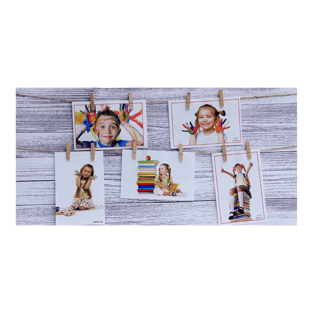 Tayhaa White Wooden Board Collage Photo Frame