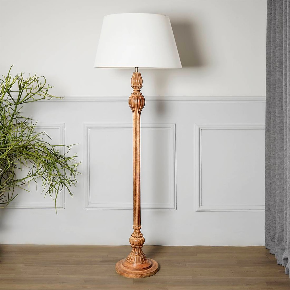 Bernyce Wood Floor Lamp - Kapoor Lamp Shades