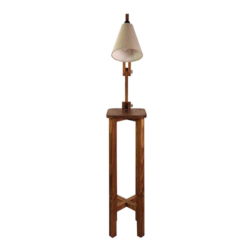 Centaur Beige Jute Floor Lamp with Beige Jute Base