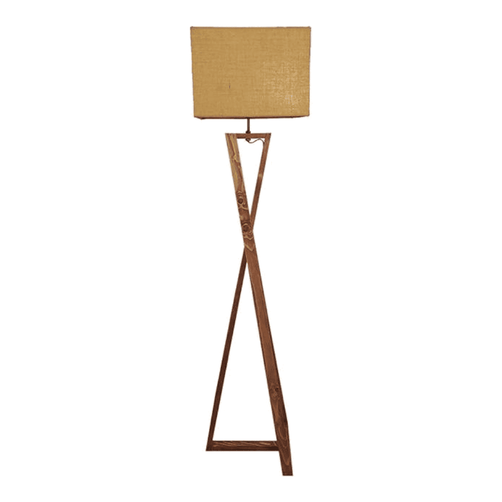 Catapult Beige Jute Floor Lamp with Beige Jute Base