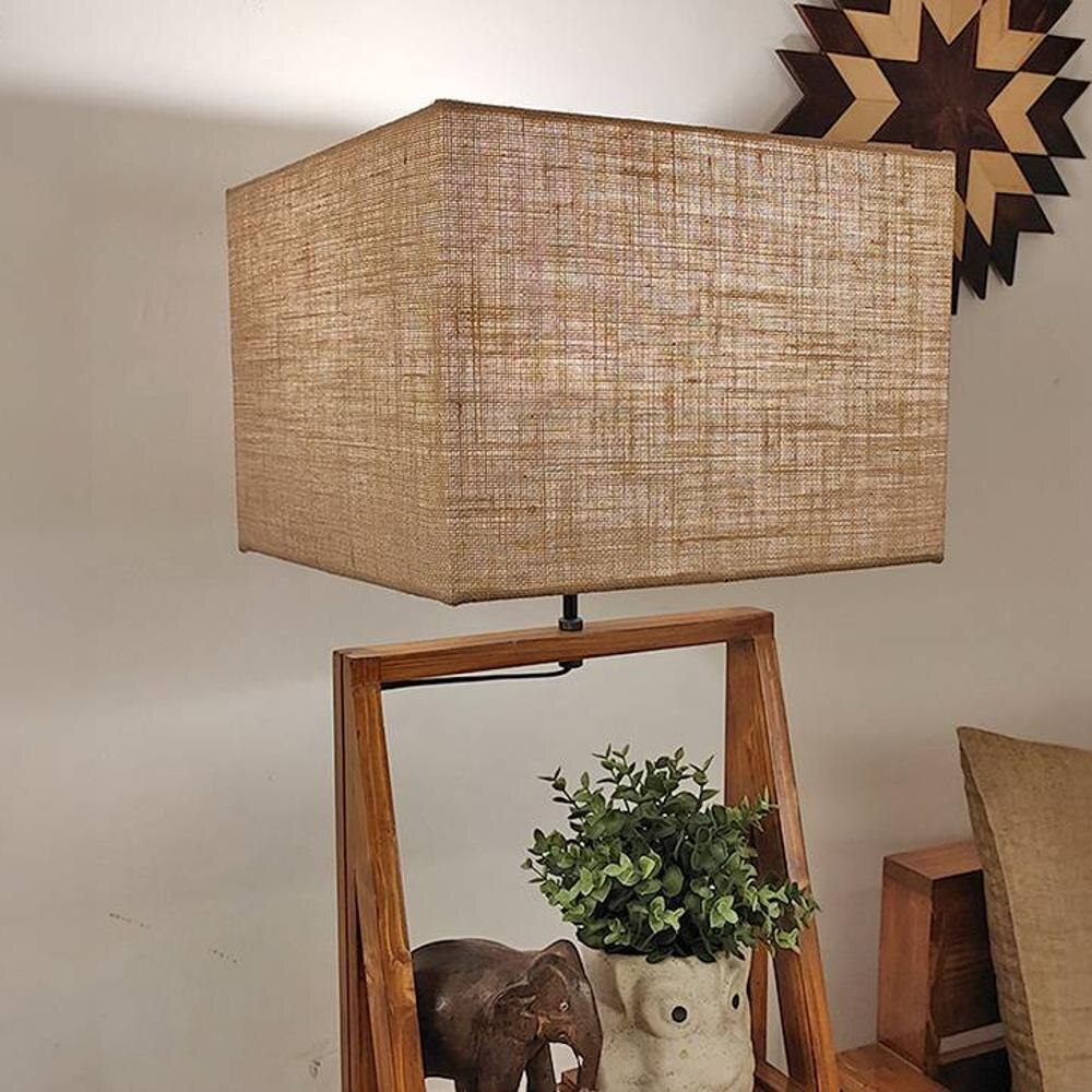 Raphael Beige Jute Floor Lamp with Beige Jute Base