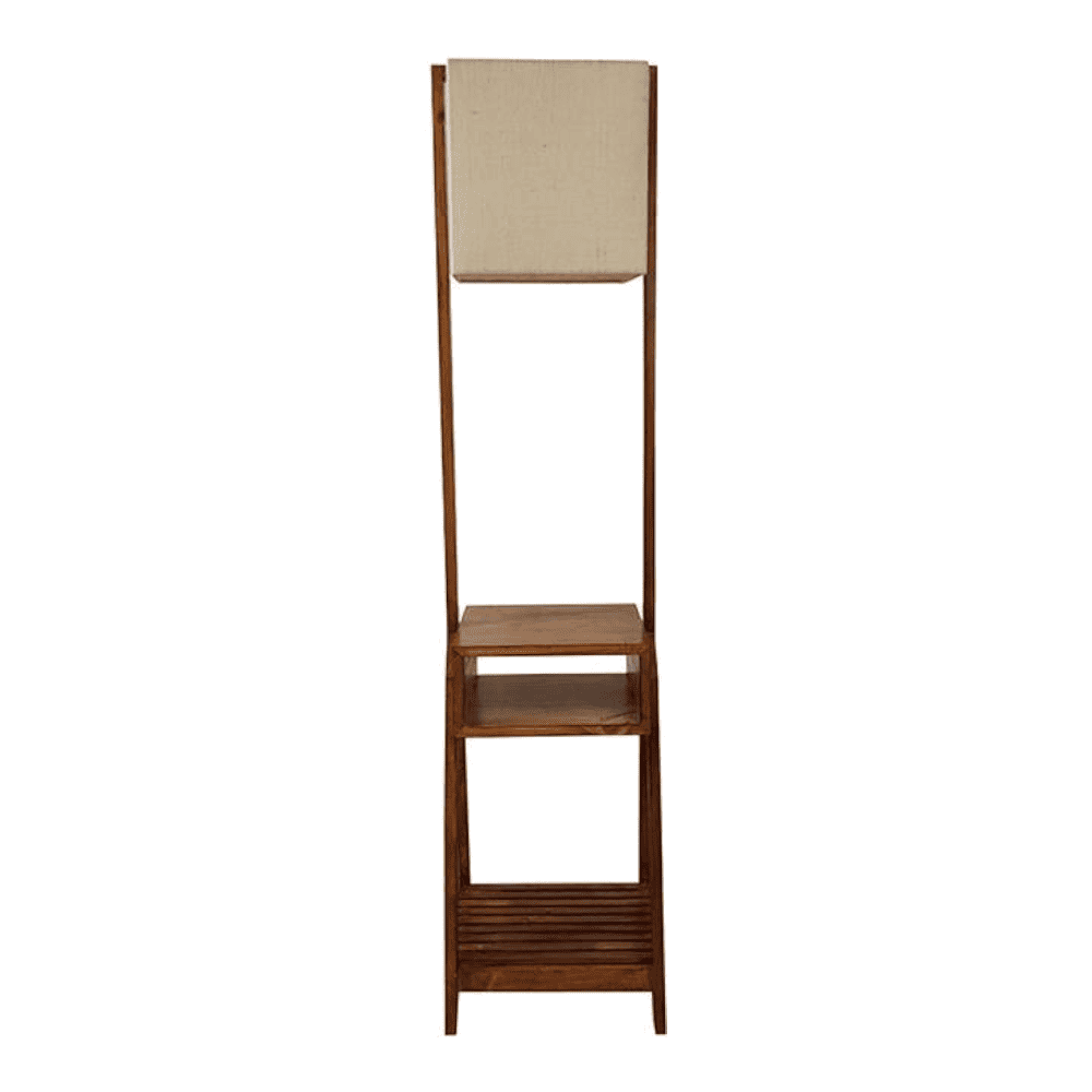 Gabrielle Beige Jute Floor Lamp with Beige Jute Base