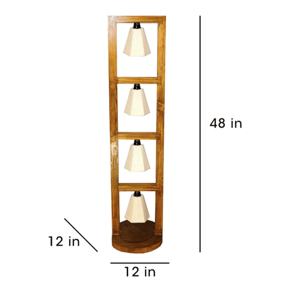Florent Beige Jute Floor Lamp with Beige Jute Base