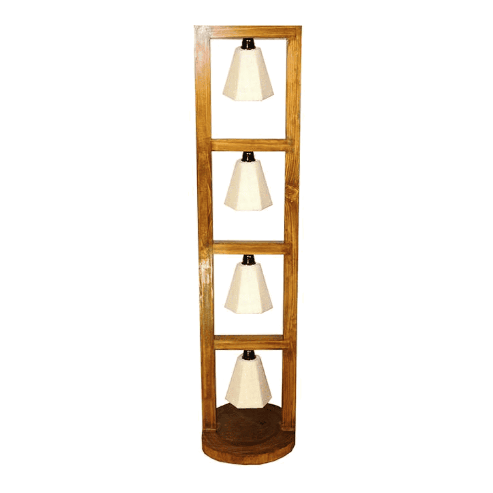 Florent Beige Jute Floor Lamp with Beige Jute Base