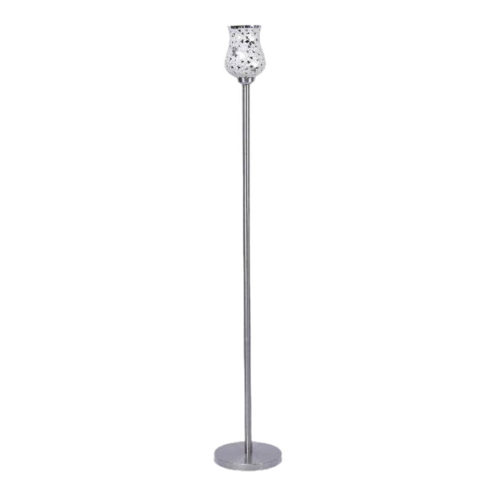 Clay Multicolour Glass Floor Lamp with Steel Steel Base
