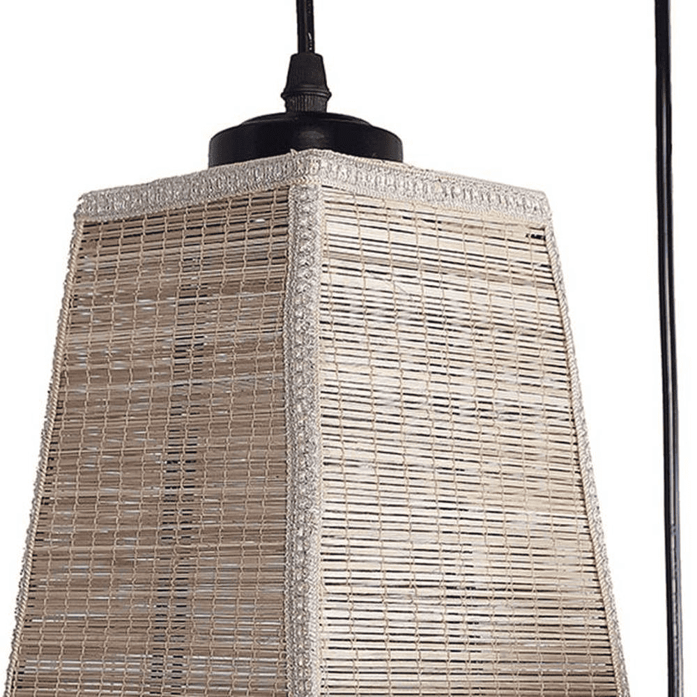 Gage Beige Bamboo Cluster Hanging Light