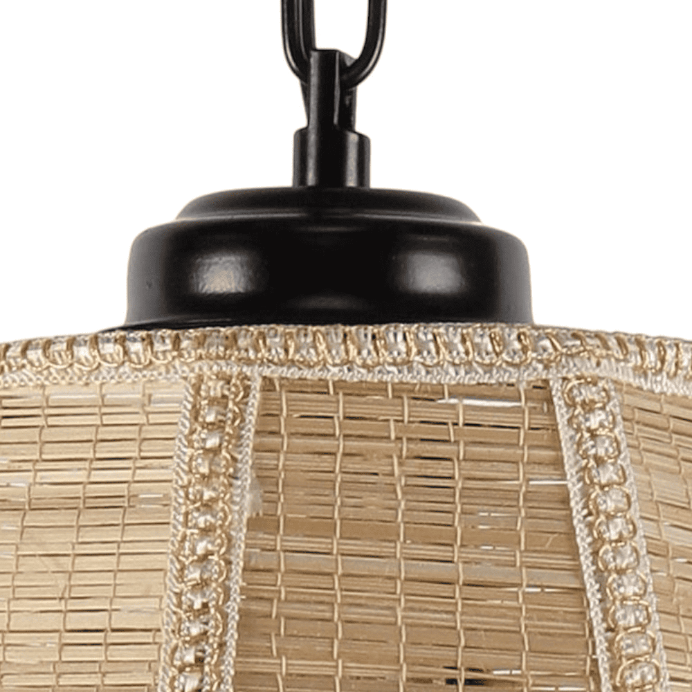 Johan Beige Bamboo Hanging Light