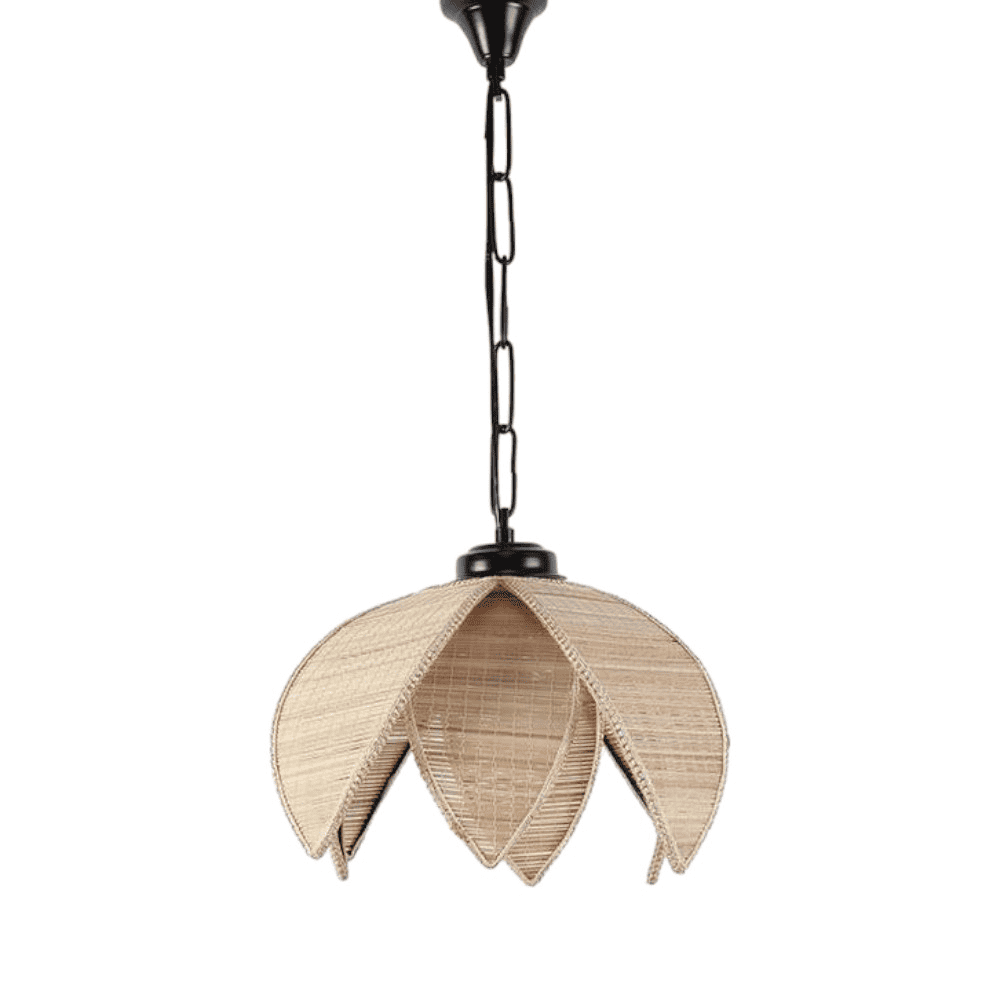 Sincere Beige Bamboo Hanging Light