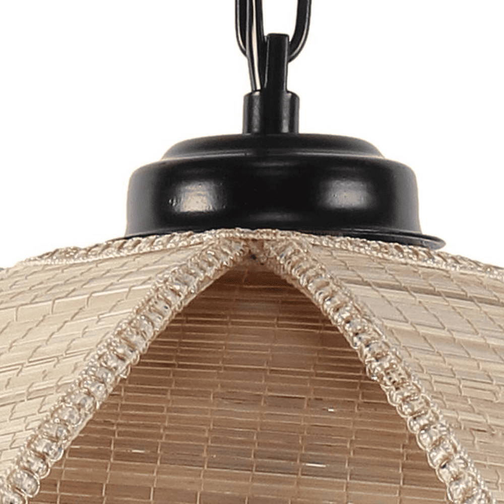 Sincere Beige Bamboo Hanging Light