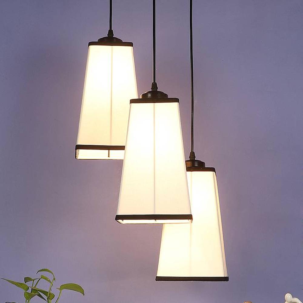 Collin Multicolour Fabric Cluster Hanging Light