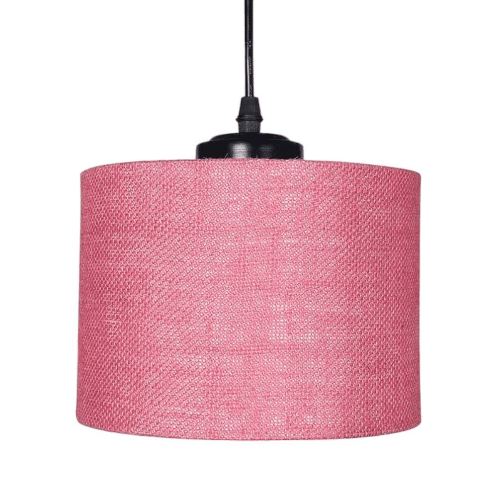 Troy Pink Natural Fiber Cluster Hanging Light
