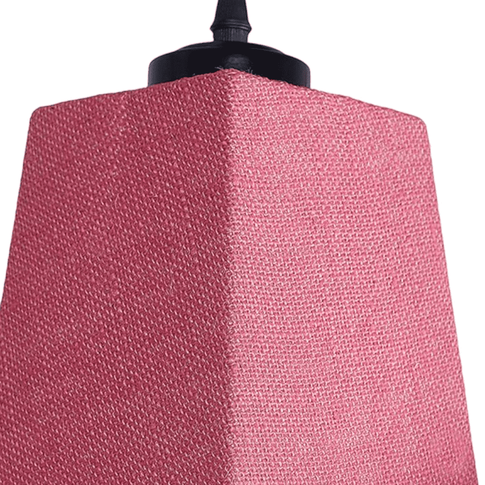 Dalton Pink Natural Fiber Cluster Hanging Light