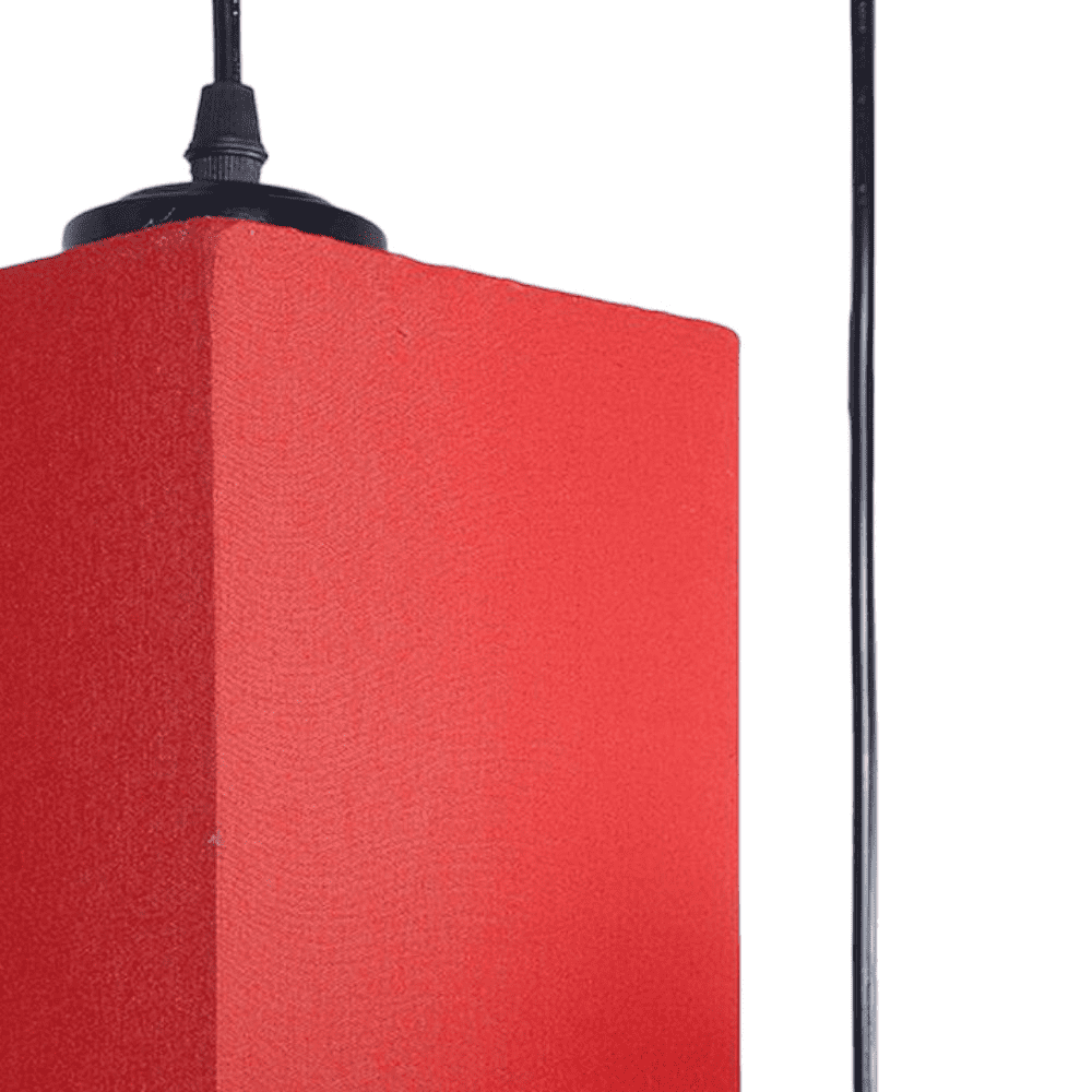 Alijah Red Fabric Cluster Hanging Light