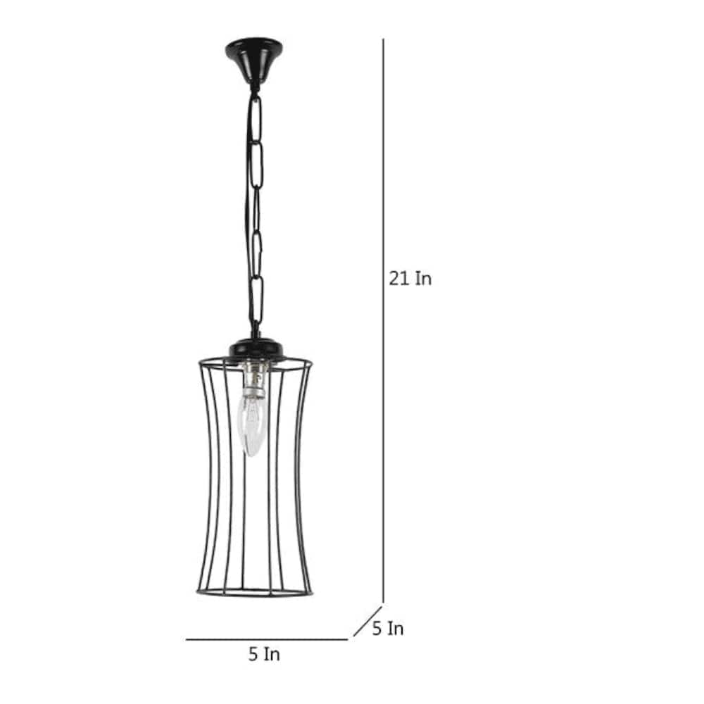 Finnley Black Metal Hanging Light