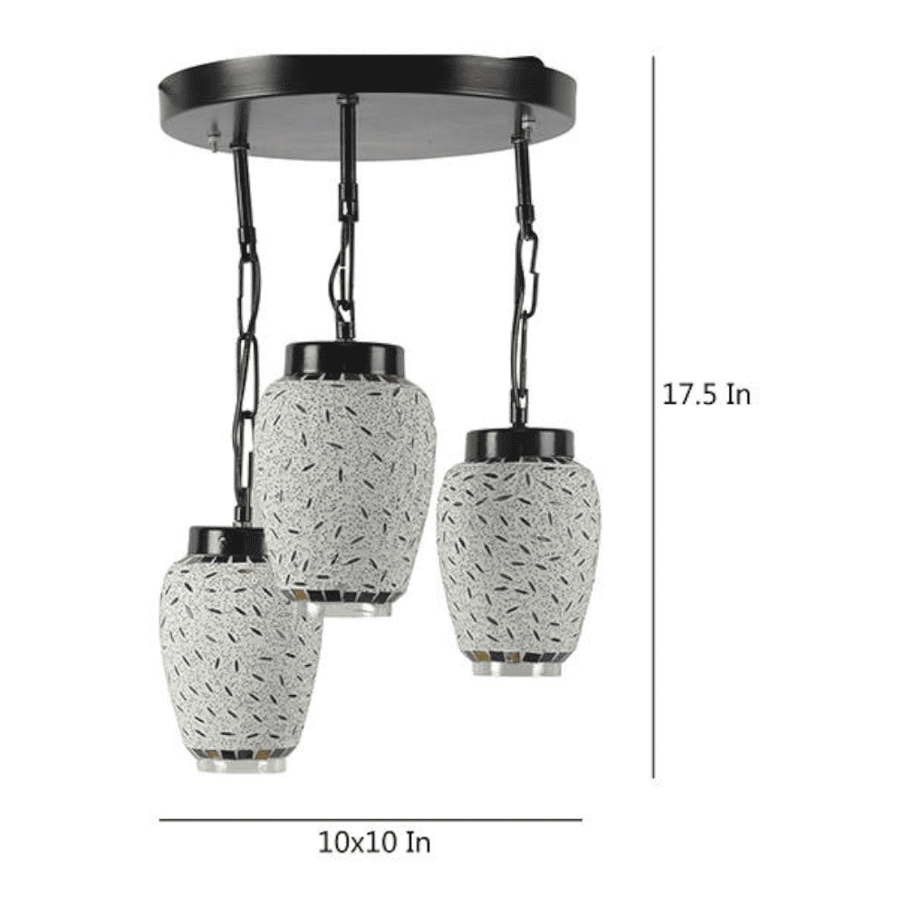 Tatum Multicolour Glass Cluster Hanging Light
