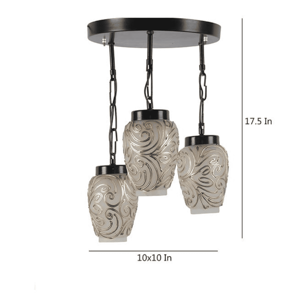 Moses Multicolour Glass Cluster Hanging Light