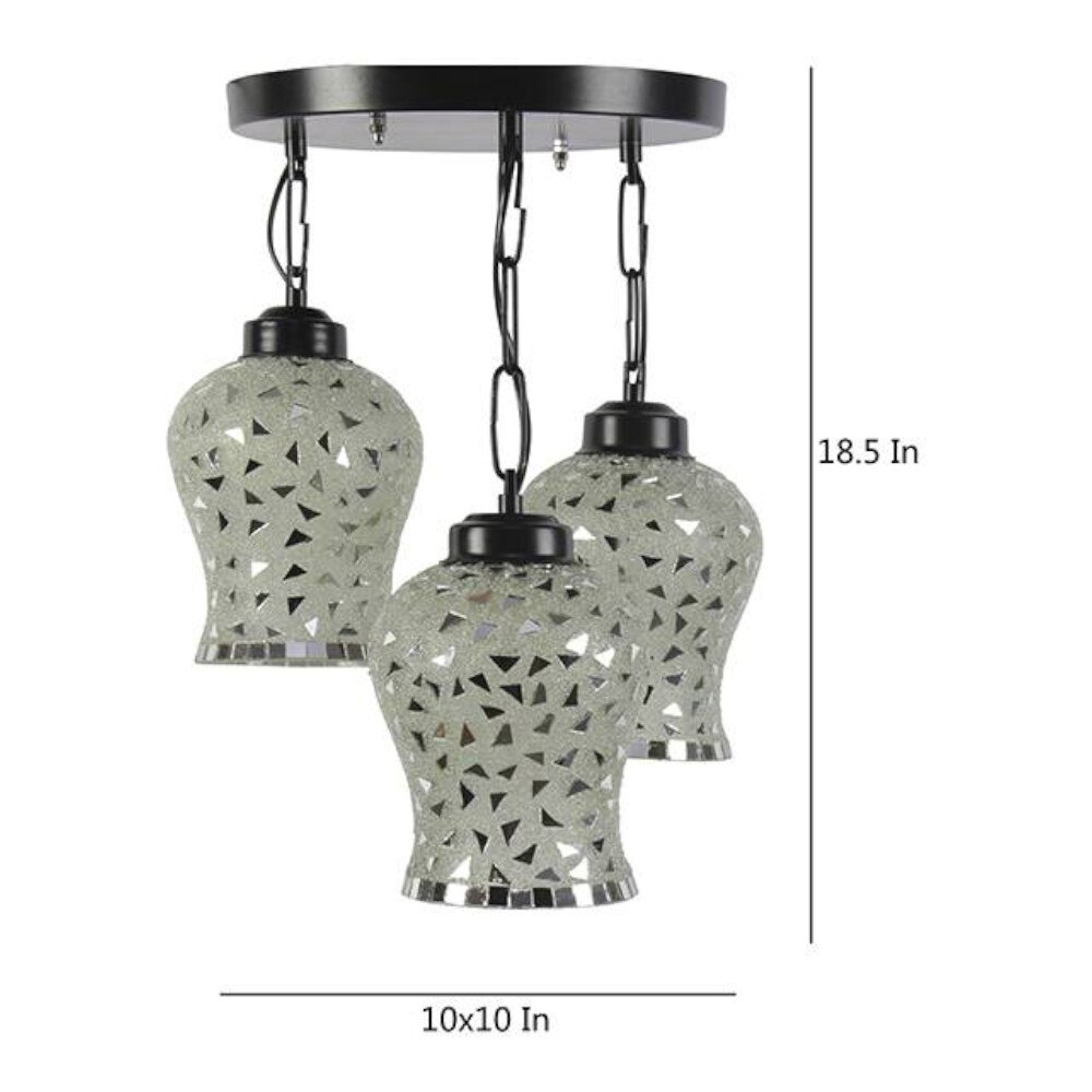 Deacon Multicolour Glass Cluster Hanging Light