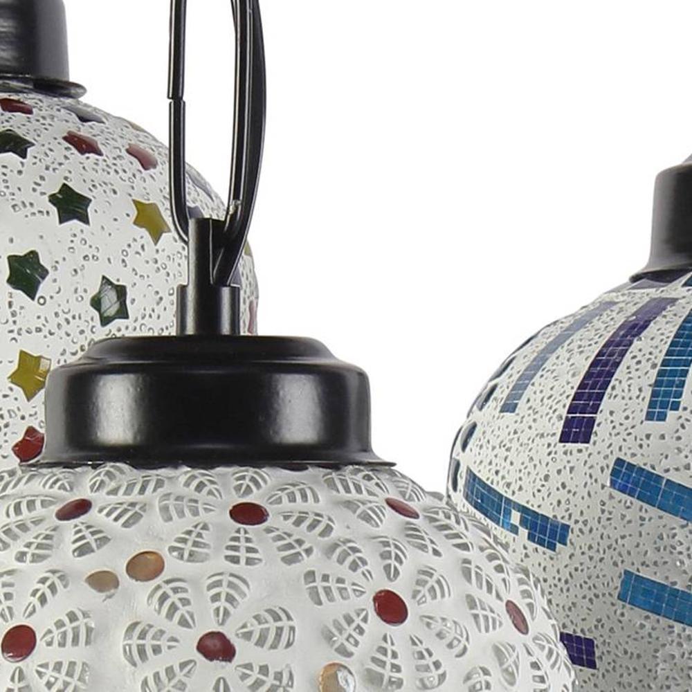 Jayson Multicolour Glass Cluster Hanging Light