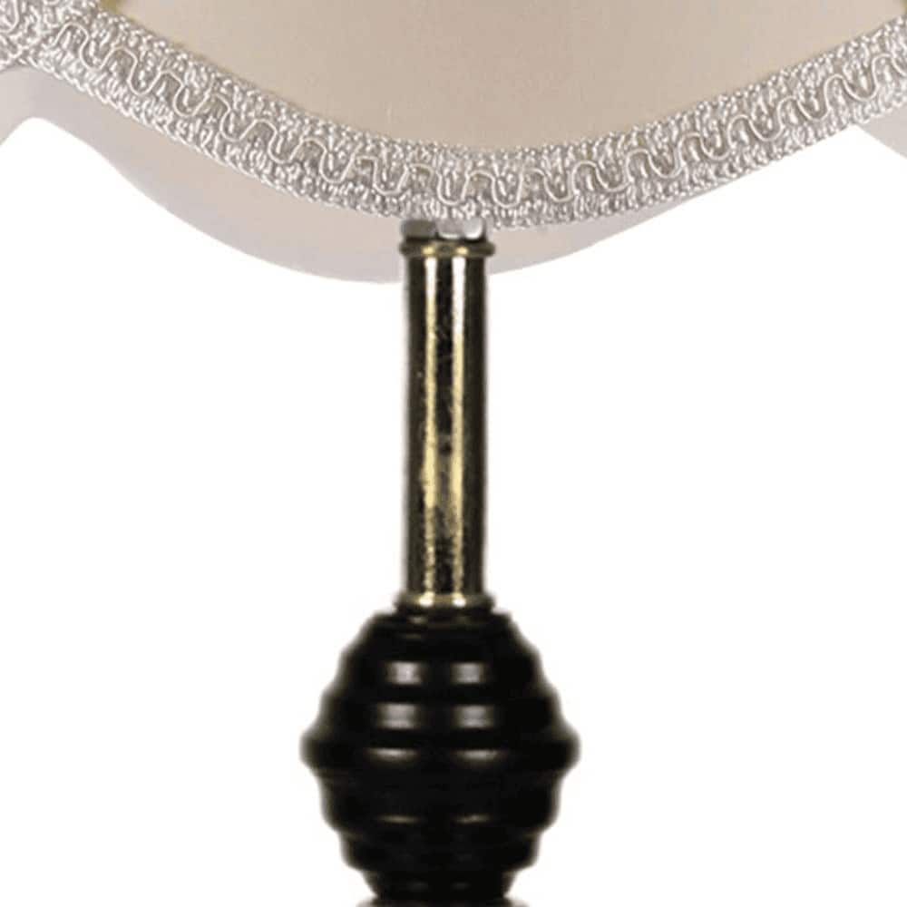 Katie Vintage off-white Shade Table lamp with Iron Base