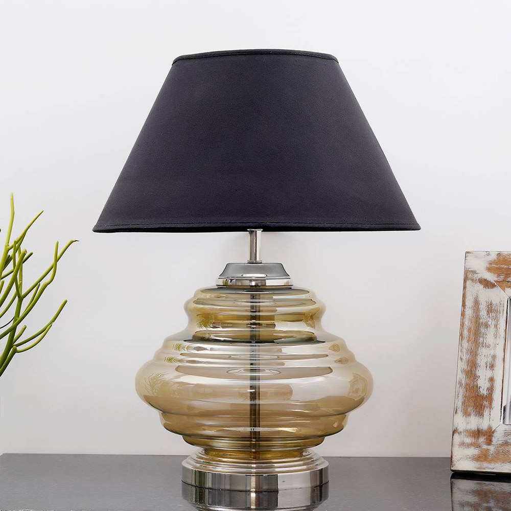 Raven Glass Table Lamp - Kapoor Lamp Shades