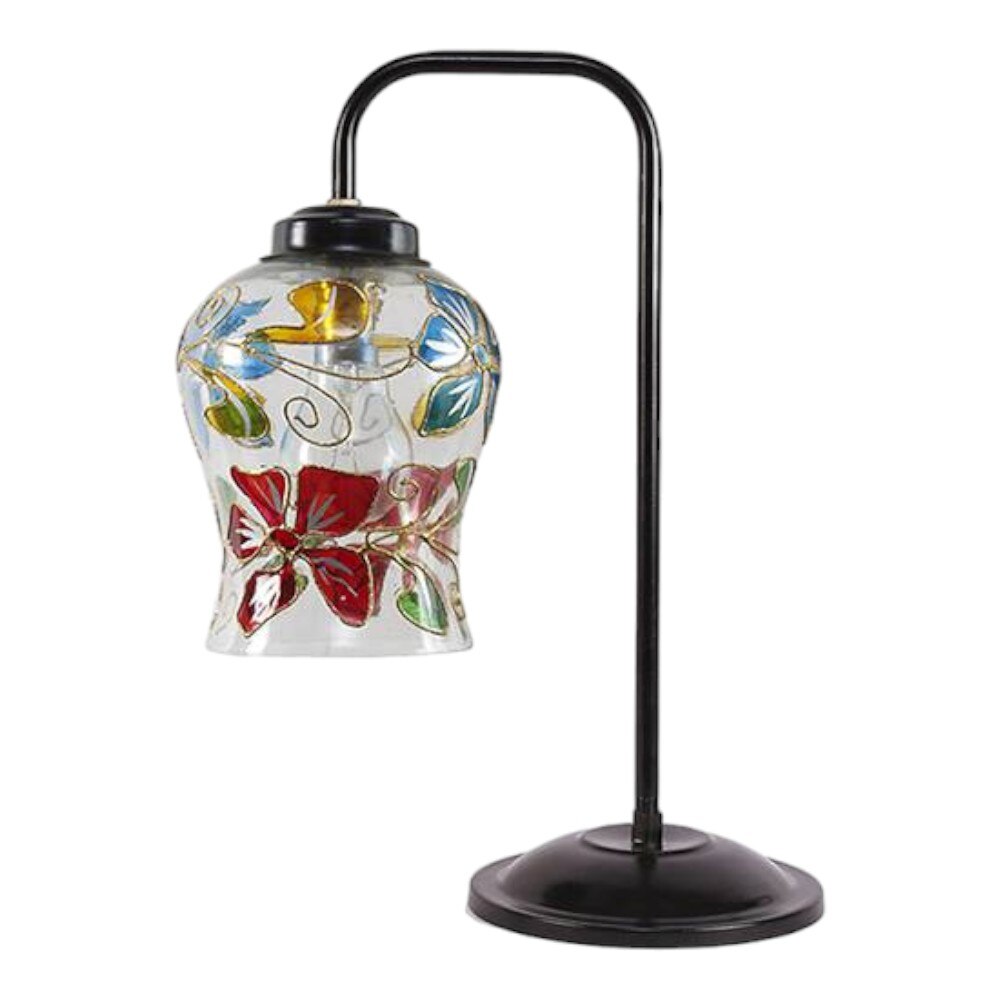 Lila Multi color Mosaic Glass Iron Table Lamp