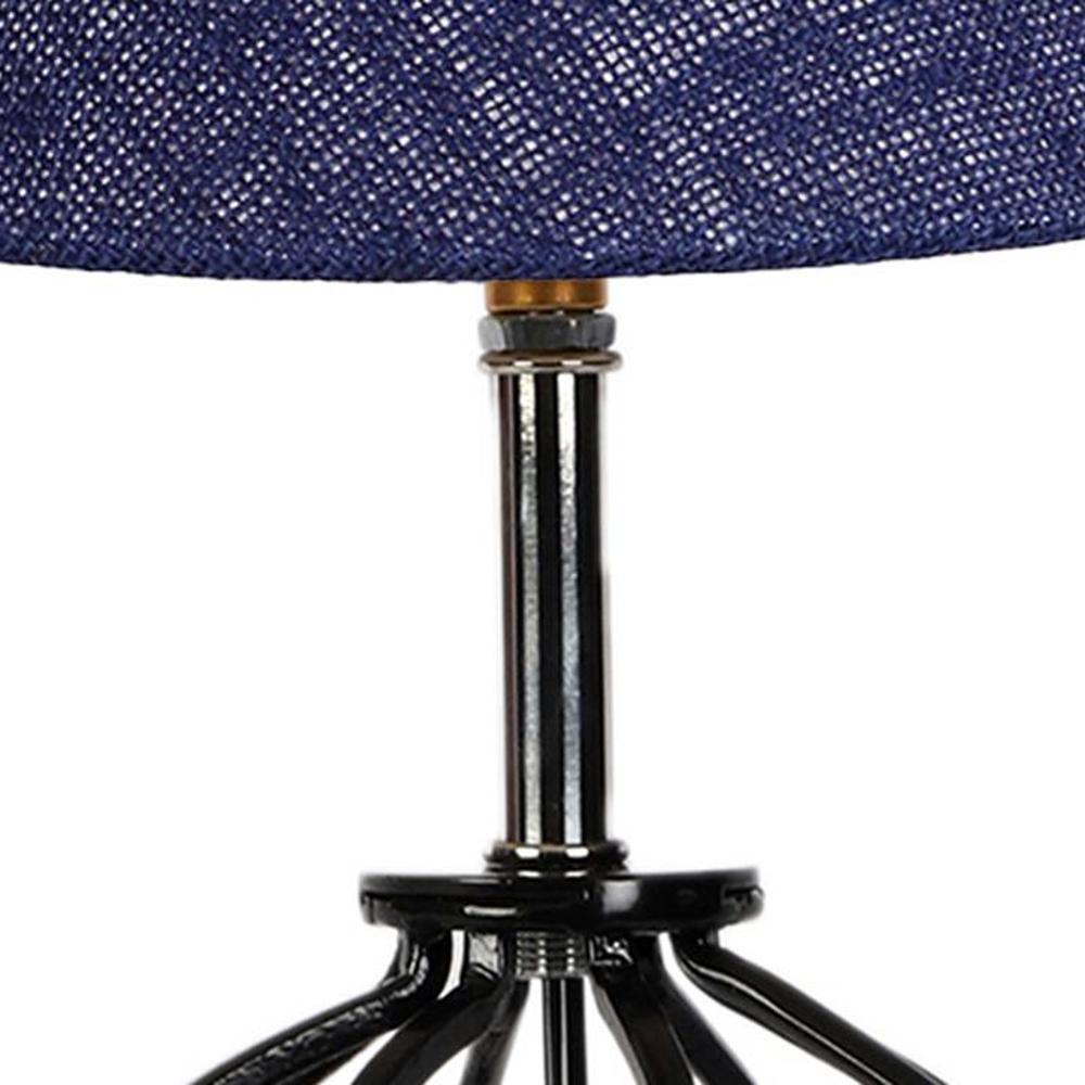 Hayden Multicolor cotton Table lamp with Iron Base