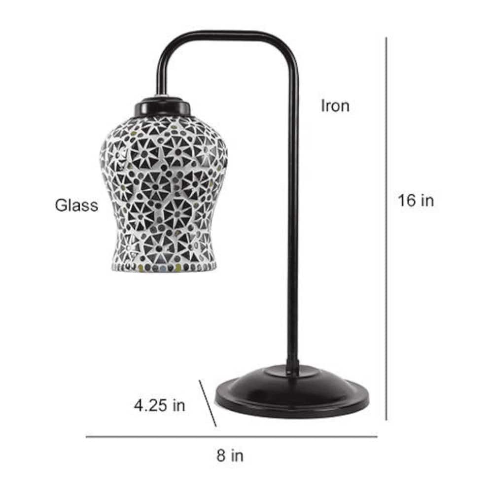 Trinity Multi color Mosaic Glass Iron Table Lamp