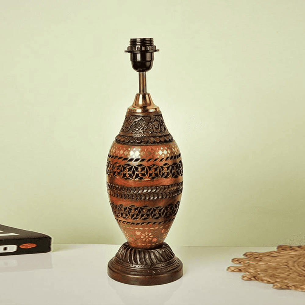Andre Table Lamp with Solid Wood Base