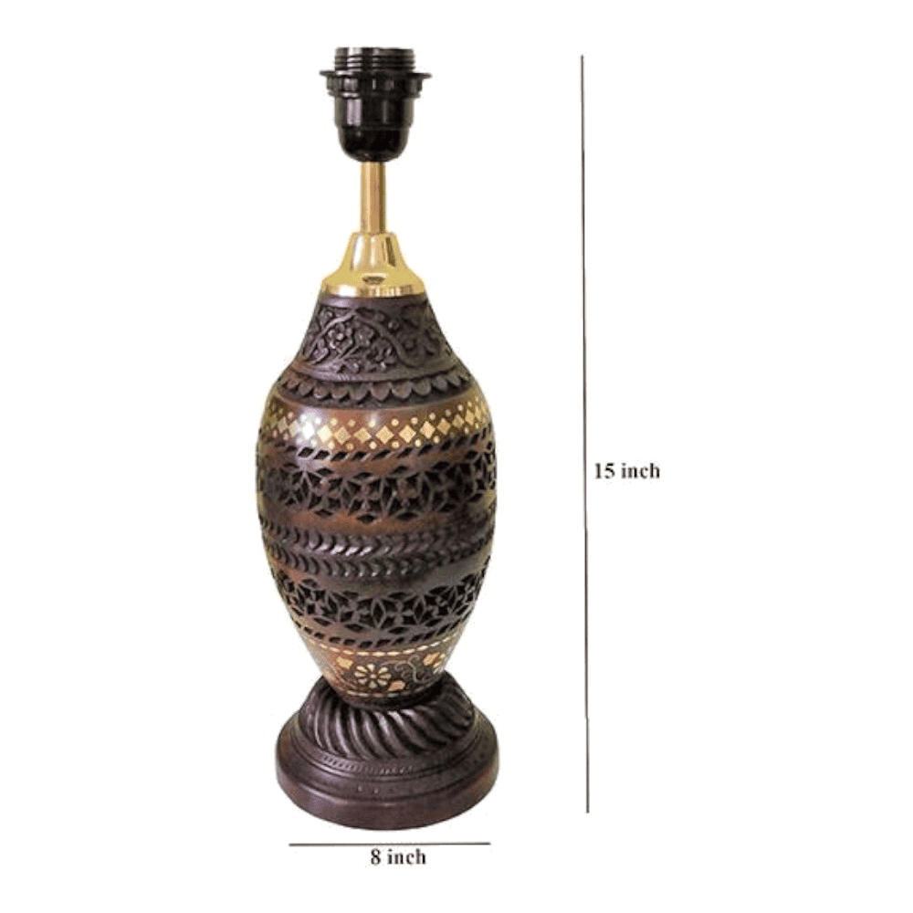Andre Table Lamp with Solid Wood Base
