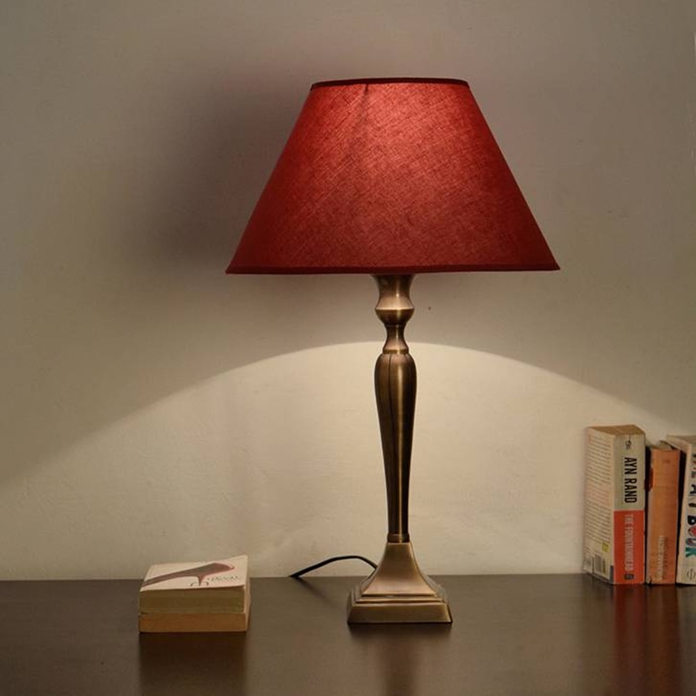 Paul - maroon Table Lamp - Kapoor Lamp Shades