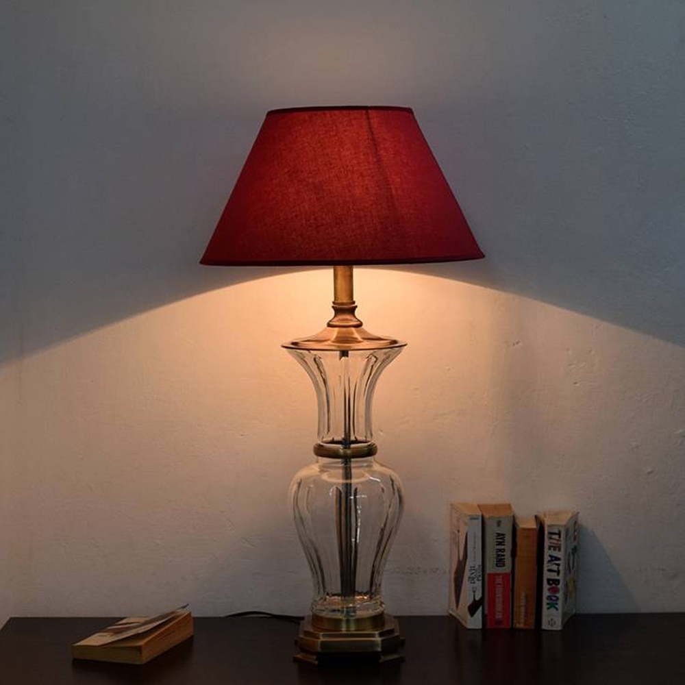 Howland - maroon Table Lamp - Kapoor Lamp Shades