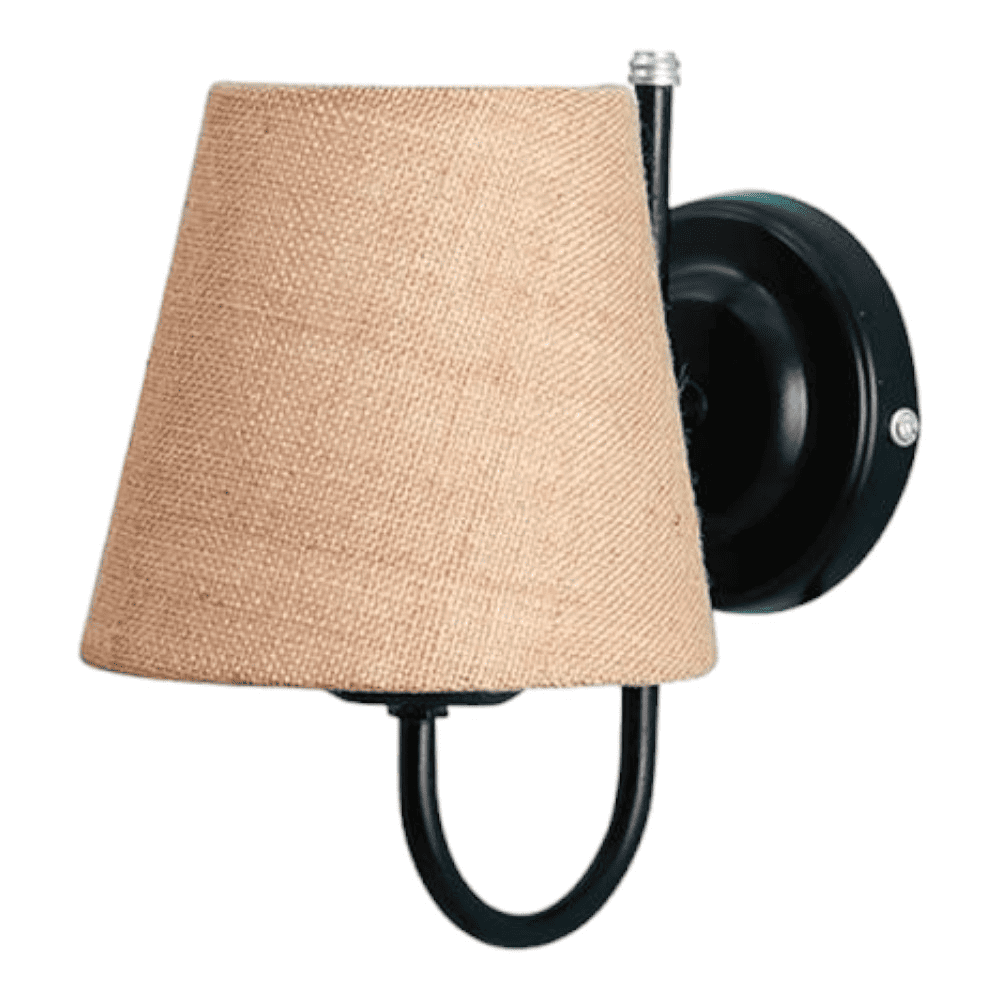 Lind Beige Natural Fiber Wall Light