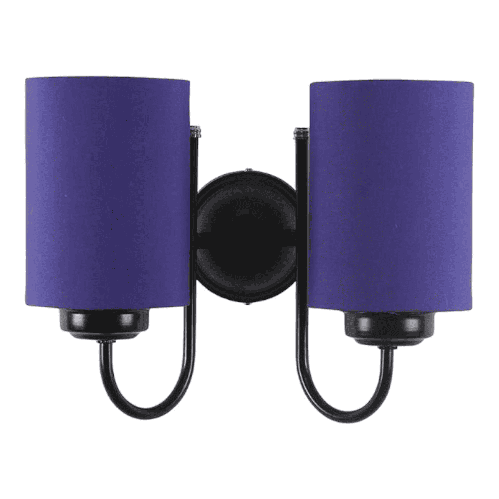 Wallace Blue Fabric Wall Light