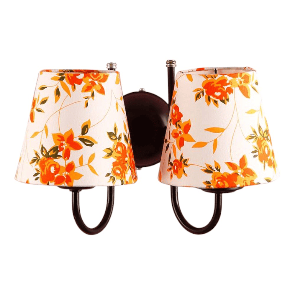 Wanette Multicolour Fabric Wall Light