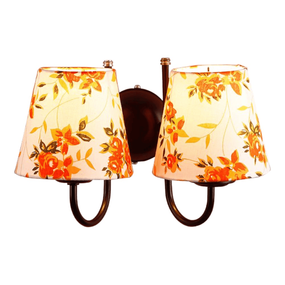 Wanette Multicolour Fabric Wall Light