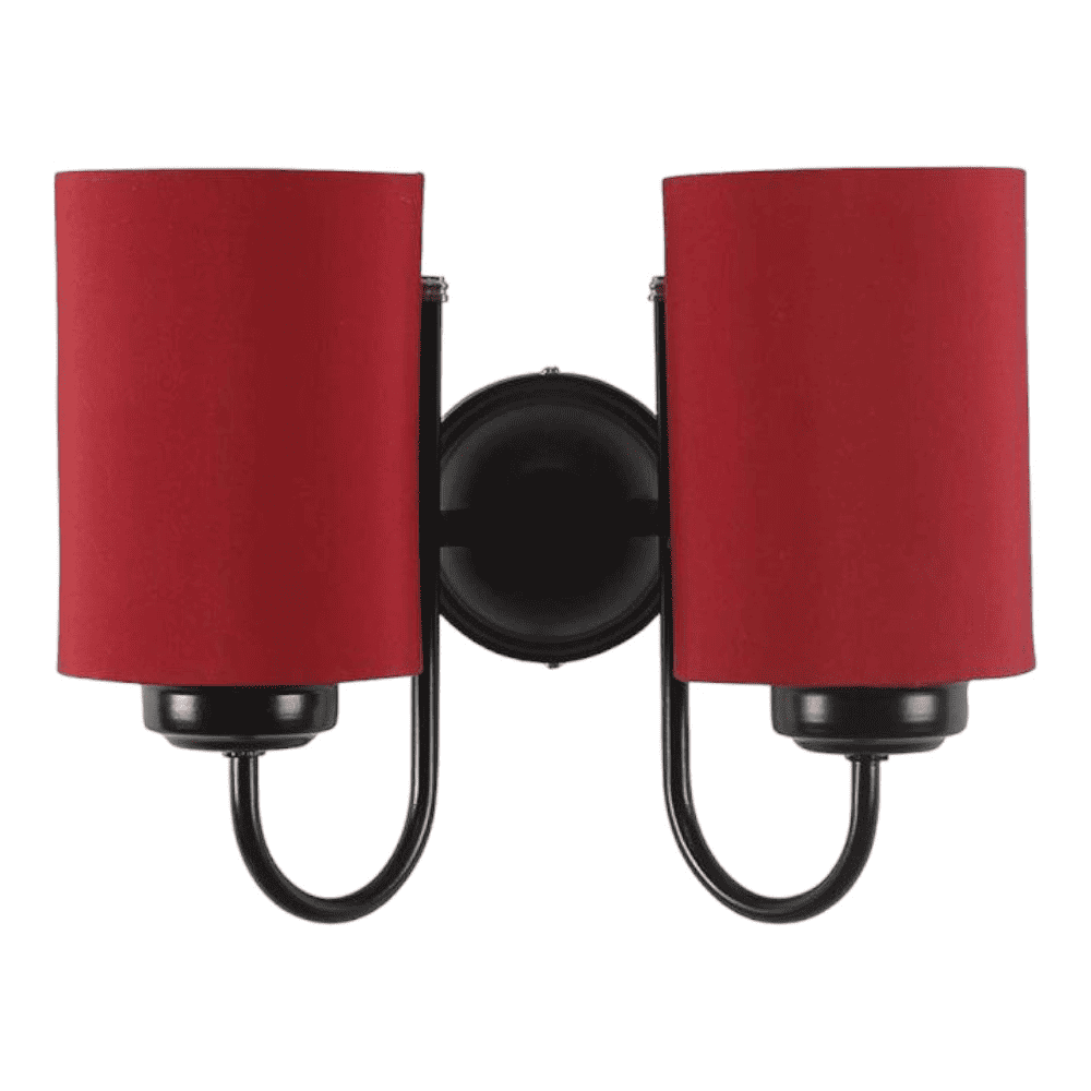 Truman Red Fabric Wall Light