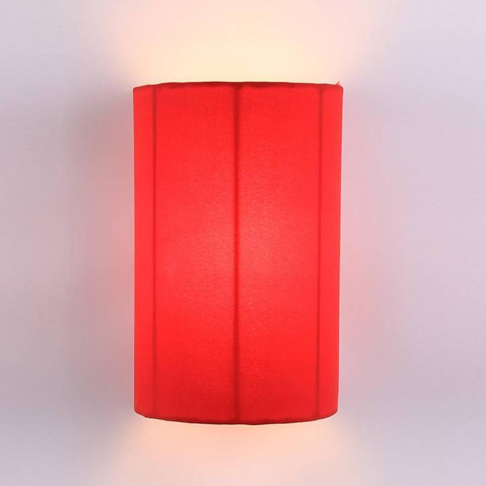 Twila Red Fabric Wall Light