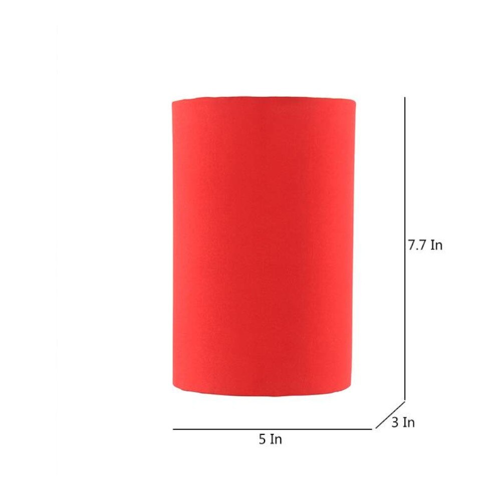 Twila Red Fabric Wall Light