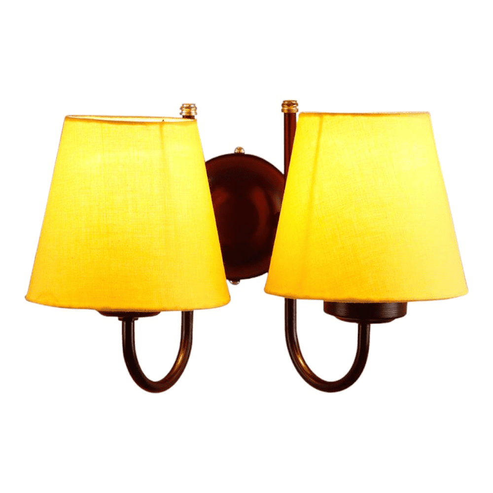 Cheslea Yellow Fabric Wall Light