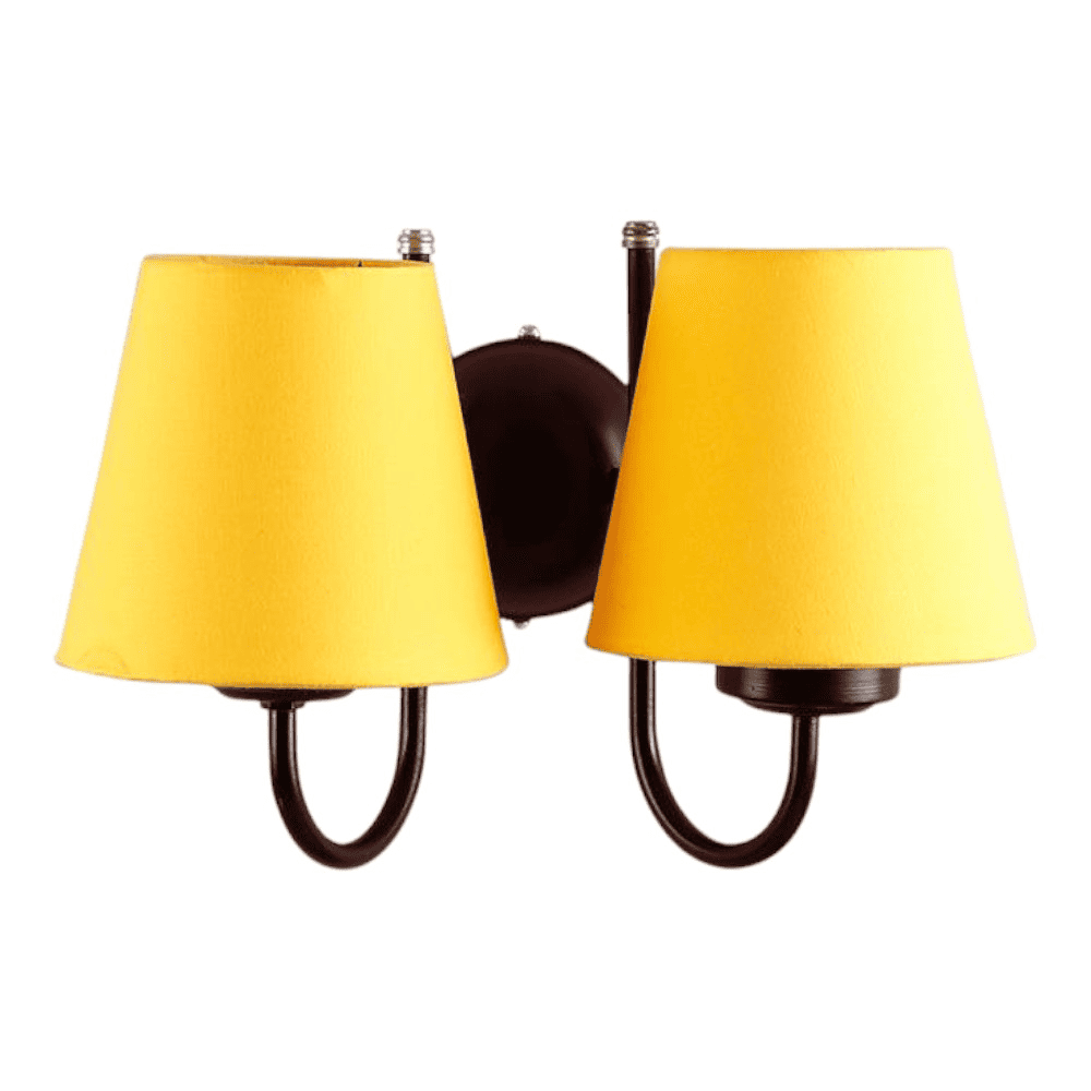 Cheslea Yellow Fabric Wall Light