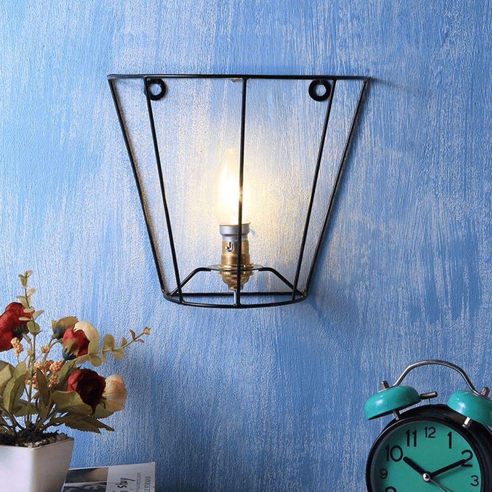 Charmisa Black Metal Wall Light