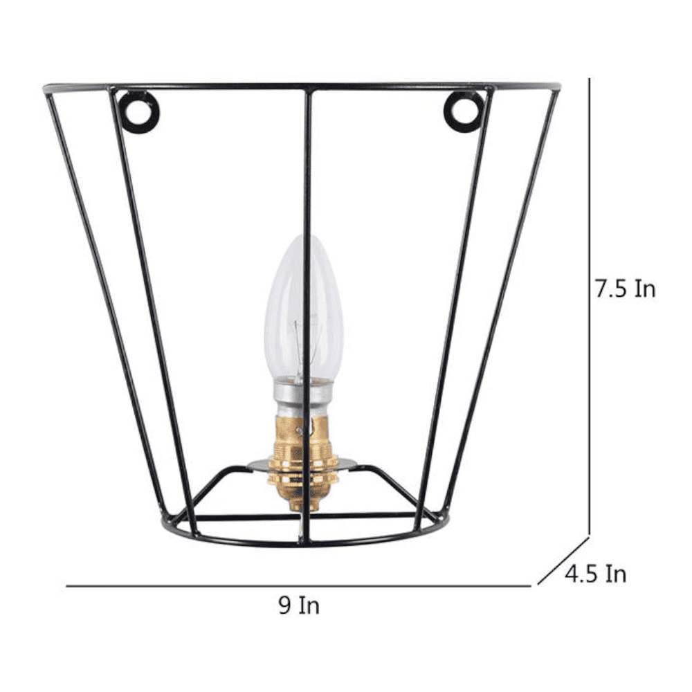Charmisa Black Metal Wall Light