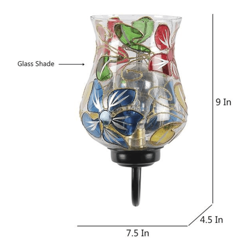 John Multicolour Glass Wall Light