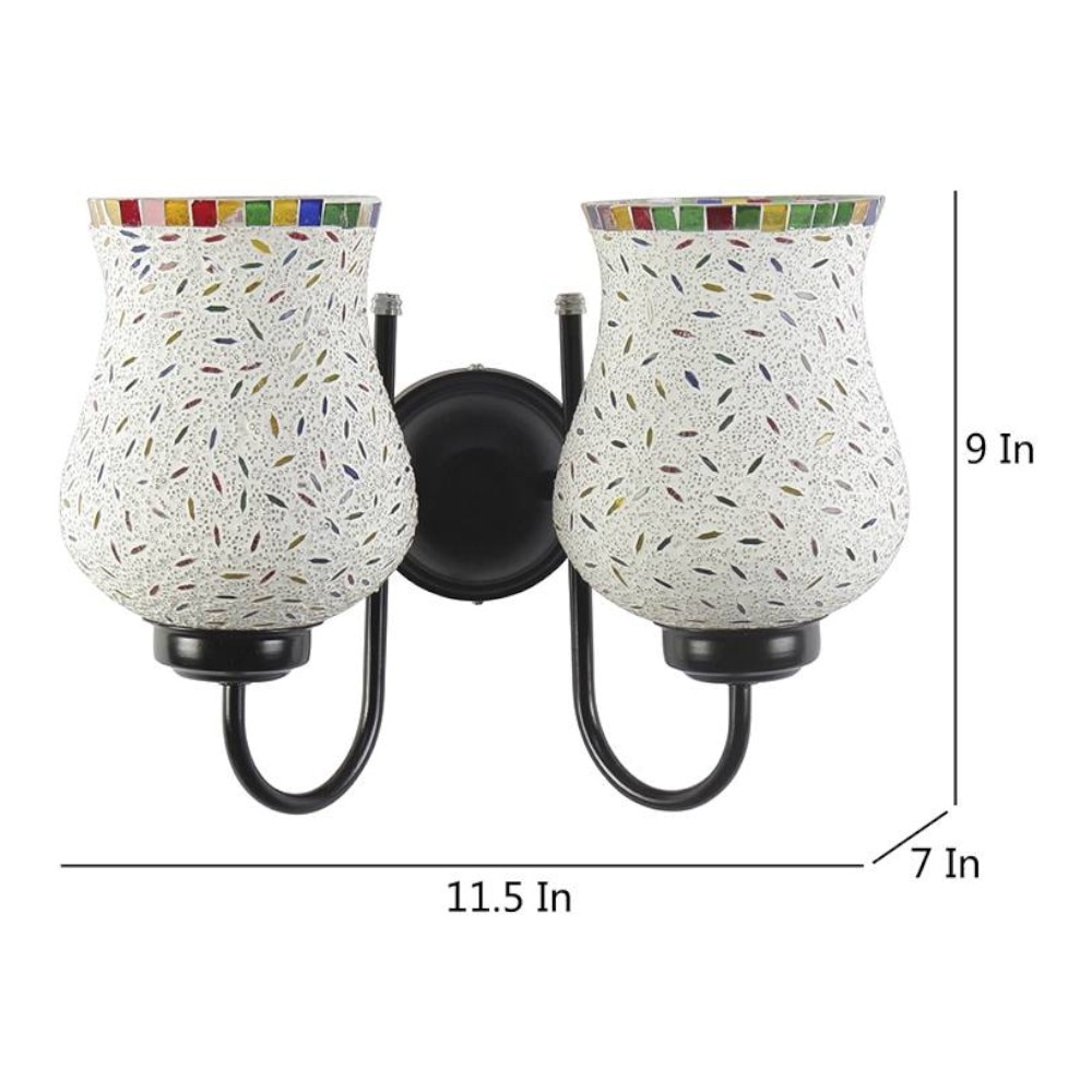 Kurt Multicolour Glass Wall Light