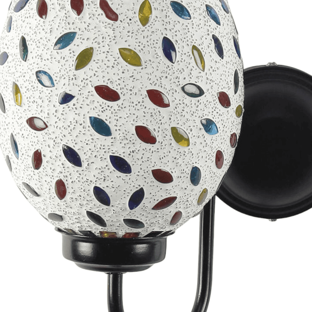 Nathaniel Multicolour Glass Wall Light