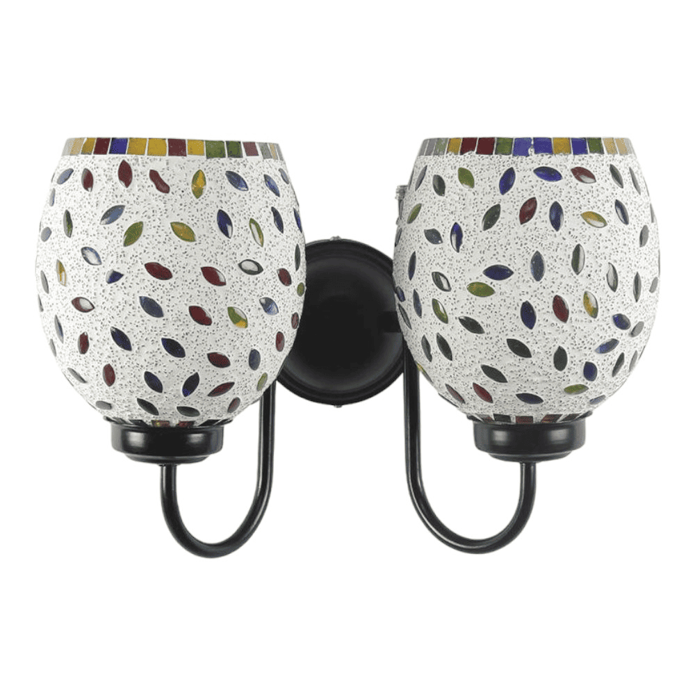 Nathaniel Multicolour Glass Wall Light