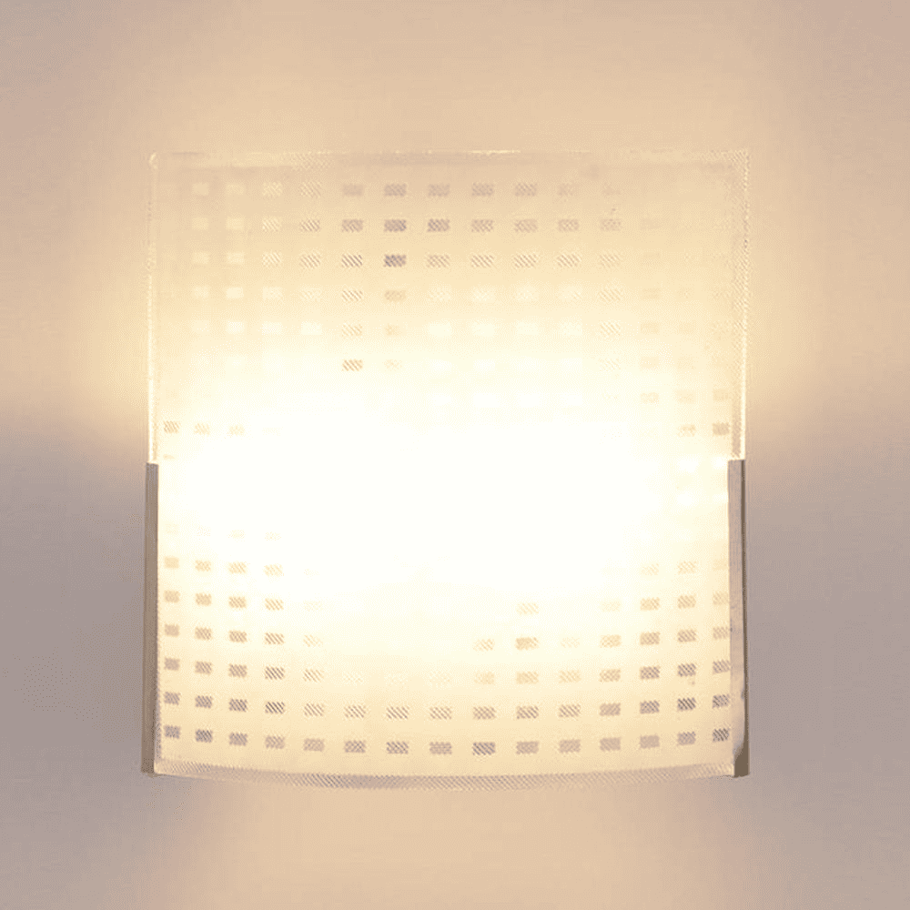 Shanita White Glass Wall Light